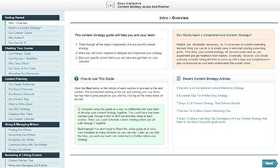 Interactive Content Strategy Guide and Planner
