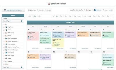 Integrated Editorial Calendar and Email Reminder System