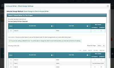 New In-House Writer Assignment Workflow
