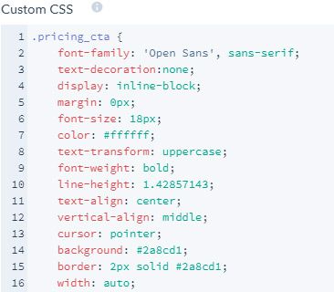 CTA - Custom CSS