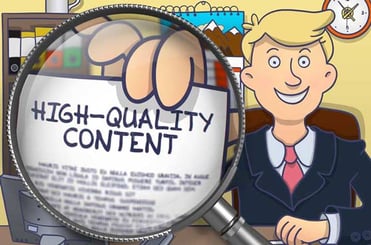 web content - website content - content marketing - quality content