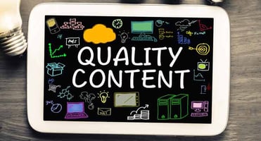 web content - website content - content marketing - quality content